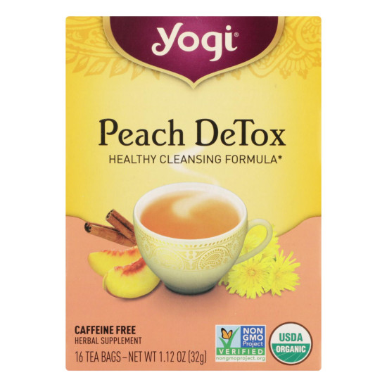 Yogi Detox - Peach - Case Of 6 - 16 Bagsidx HG1862655