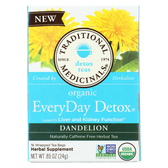Traditional Medicinals Tea - Organc - Evrydy Detox - Dndln - 16 Ct - 1 Caseidx HG1281708